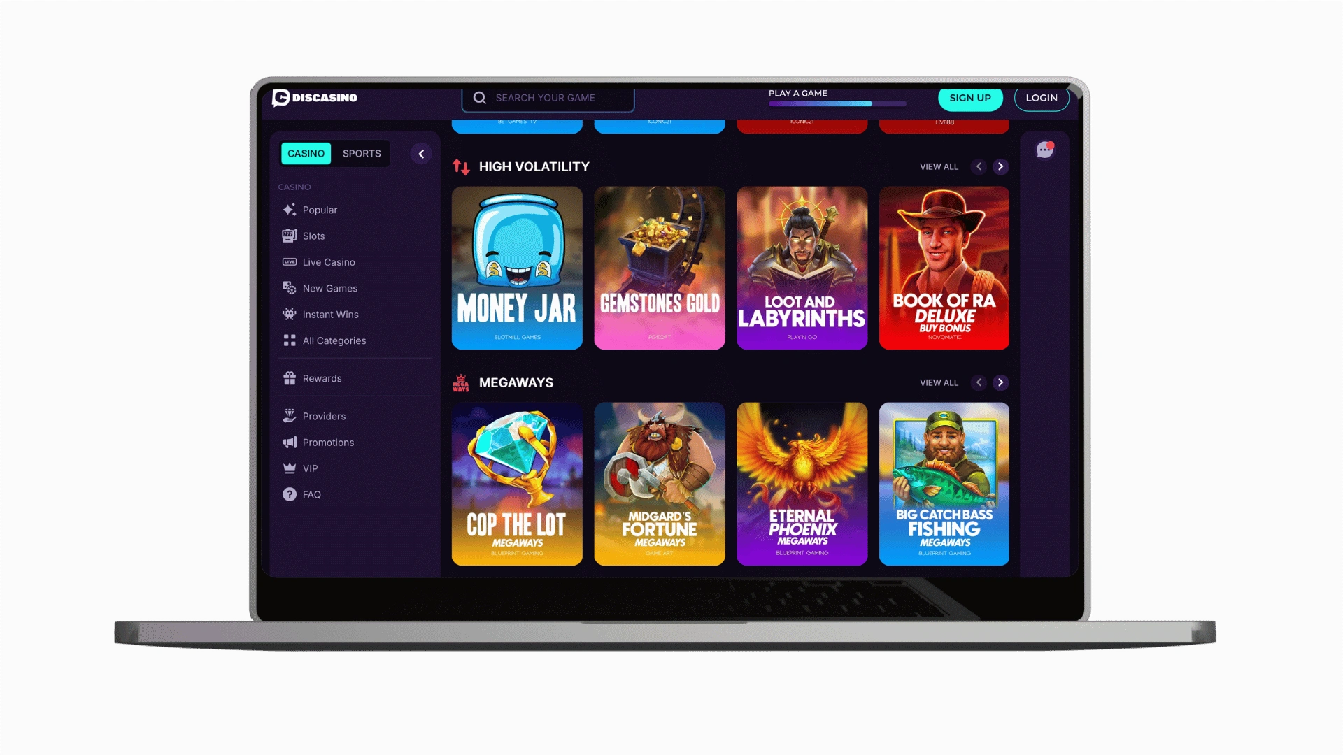 Discasino official site